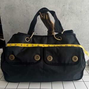 Gap Black Nylon Bag With Orange Lining NWOT